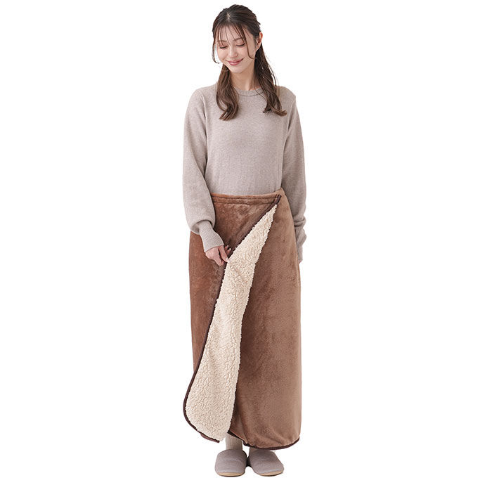 BACKYARD FAMILY「ひざ掛け 暖かい 通販 ブランケット 毛布 腰巻 腰巻き アルミ入り あったか 寒さ対策」|ブランケット|