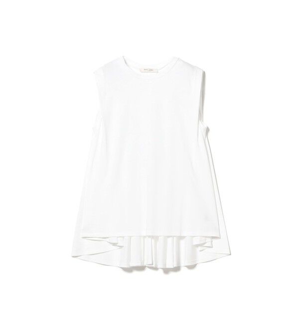 Demi-Luxe BEAMS 「コットン バックフレア ノースリーブ プルオーバー」|Tシャツ・カットソー|