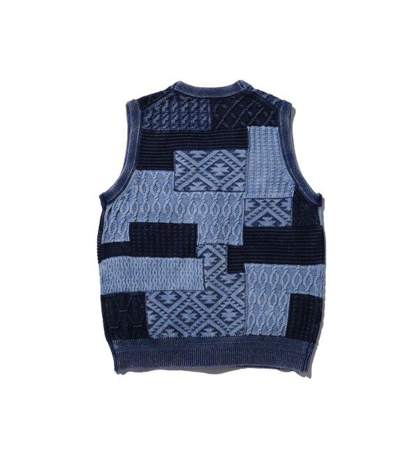 BEAMS PLUS「B+INDIGO VEST」|ニット・セーター|
