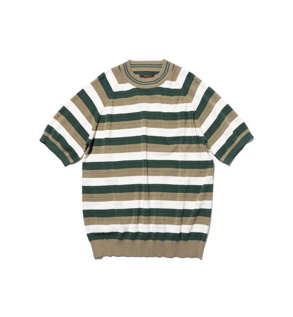 BEAMS PLUS「Knit Tee Stripe」|Tシャツ・カットソー|OLIVE