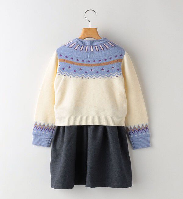 SHIPS KIDS「SHIPS KIDS:90cm / ＜手洗い可能＞ ノルディック レイヤード ワンピース」|ワンピース|
