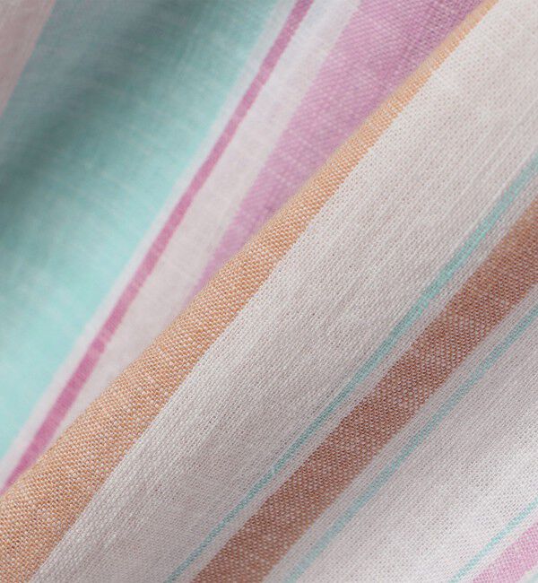 SHIPS any「SHIPS any: BEZ TEXTILE マルチカラー ストライプ / ソリッド  スタンドカラー シャツ◇」|シャツ・ブラウス|