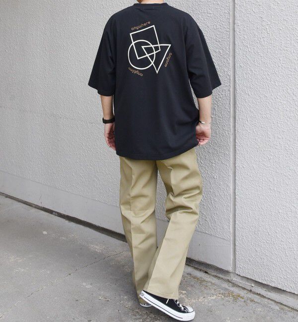 SHIPS any「SHIPS any:〈撥水加工〉Teflon EcoElite(TM) 刺繍 バックプリント ロゴ Tシャツ◇」|Tシャツ・カットソー|