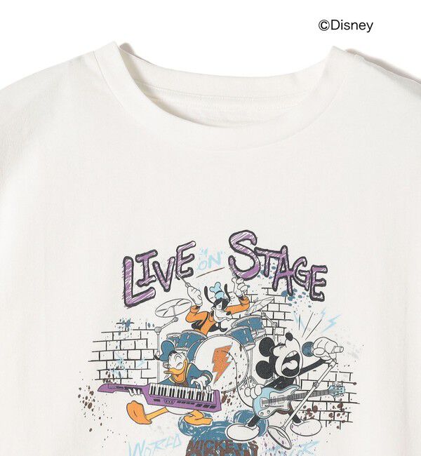SHIPS Colors 「SHIPS Colors:ミッキーマウス バンド プリント Tシャツ◇」|Tシャツ・カットソー|