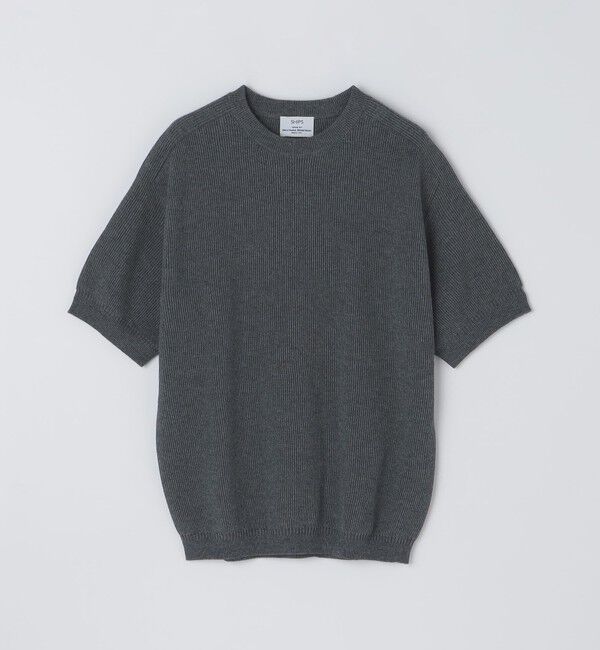 SHIPS「SHIPS: 奥山メリヤス ニット Tシャツ」|ニット・セーター|