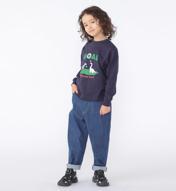 SHIPS KIDS「【SHIPS KIDS別注】ARCH＆LINE:100～130cm / 恐竜 長袖 Tシャツ」|Tシャツ・カットソー|