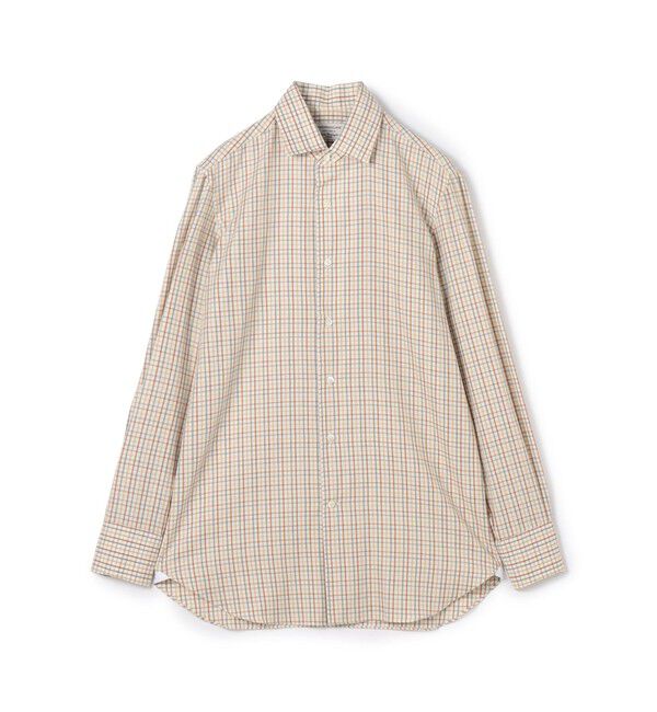 TOMORROWLAND BUYING WEAR「【別注】Maria Santangelo MARCELLO  コットン ワンピースカラーチェックシャツ」|シャツ・ブラウス|46 ブラウン系