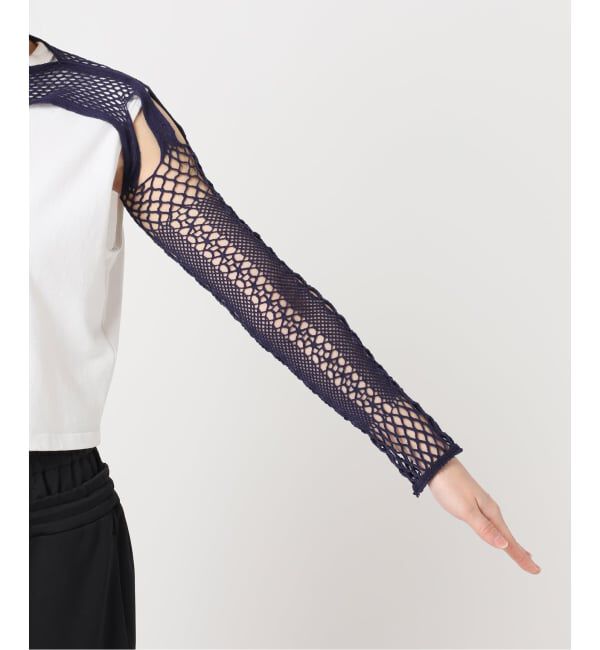  「EUCHRONIA STRETCH LACE SHORT TOP 261803：カットソー」|Tシャツ・カットソー|