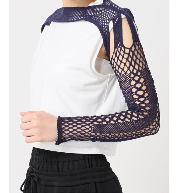  「EUCHRONIA STRETCH LACE SHORT TOP 261803：カットソー」|Tシャツ・カットソー|