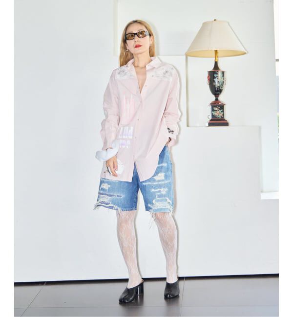  「KURO STRUCTURE SHORT WASH002 964246：デニムパンツ」|その他|