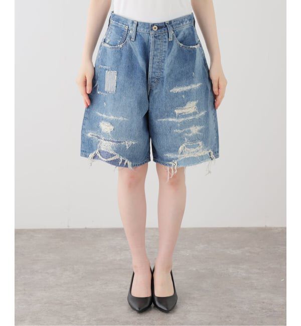  「KURO STRUCTURE SHORT WASH002 964246：デニムパンツ」|その他|