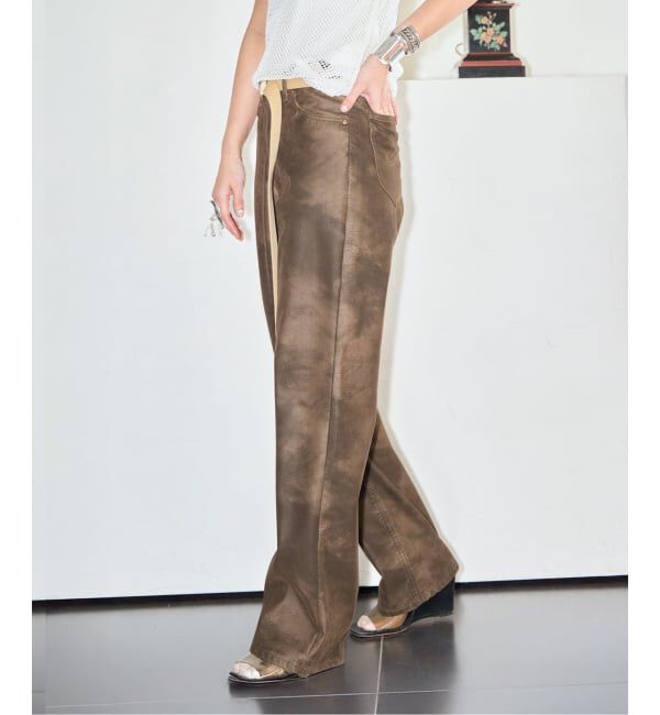 「《予約》LEE 別注 FAUX LEATHER パンツ」|その他|