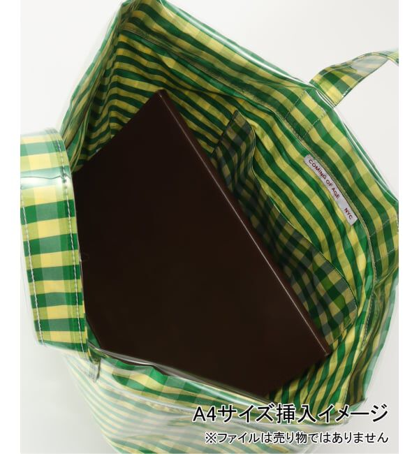 「COMING OF AGE PVC TOTE #1016：トートバッグ」|トートバッグ|