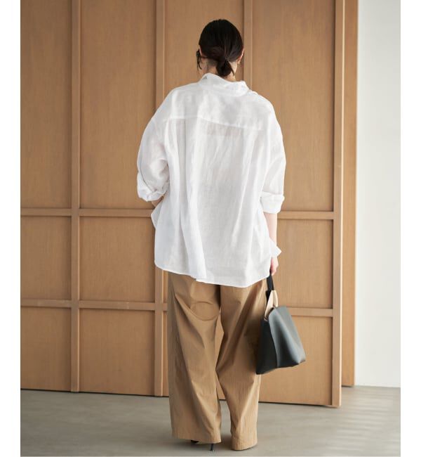 Plage「Linen Tent Line シャツ」|シャツ・ブラウス|
