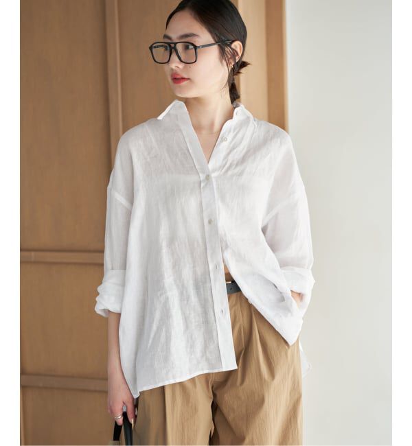 Plage「Linen Tent Line シャツ」|シャツ・ブラウス|