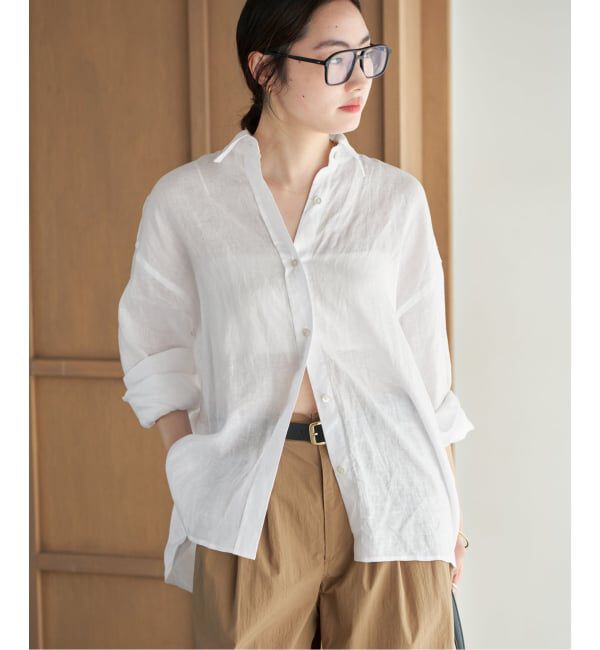 Plage「Linen Tent Line シャツ」|シャツ・ブラウス|
