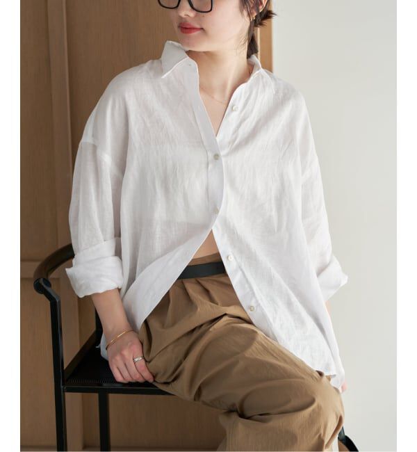 Plage「Linen Tent Line シャツ」|シャツ・ブラウス|