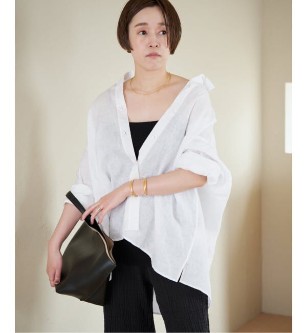Plage「Linen Tent Line シャツ」|シャツ・ブラウス|