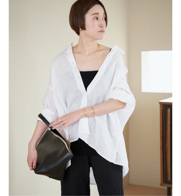 Plage「Linen Tent Line シャツ」|シャツ・ブラウス|