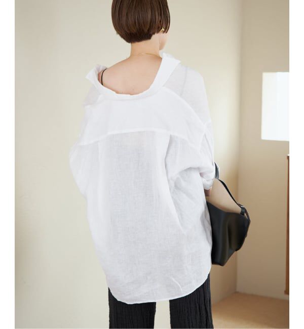 Plage「Linen Tent Line シャツ」|シャツ・ブラウス|