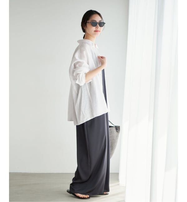 Plage「Linen Tent Line シャツ」|シャツ・ブラウス|