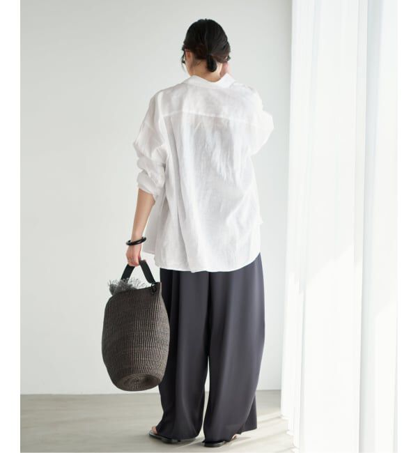 Plage「Linen Tent Line シャツ」|シャツ・ブラウス|