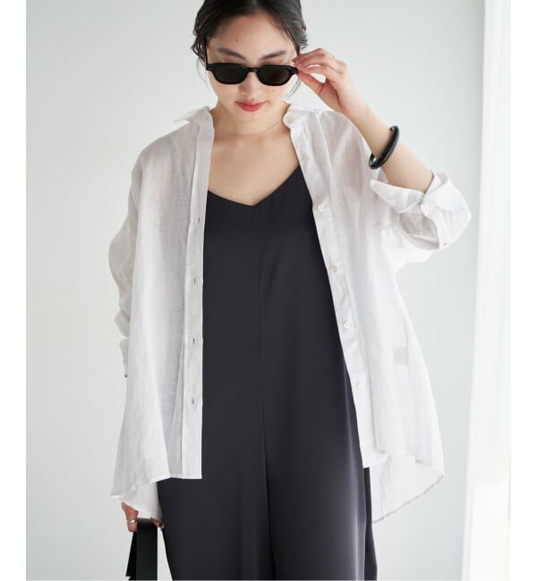 Plage「Linen Tent Line シャツ」|シャツ・ブラウス|