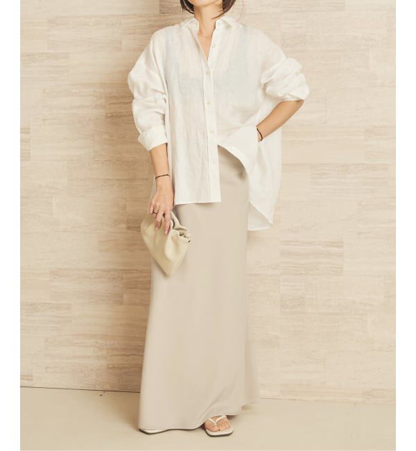 Plage「Linen Tent Line シャツ」|シャツ・ブラウス|