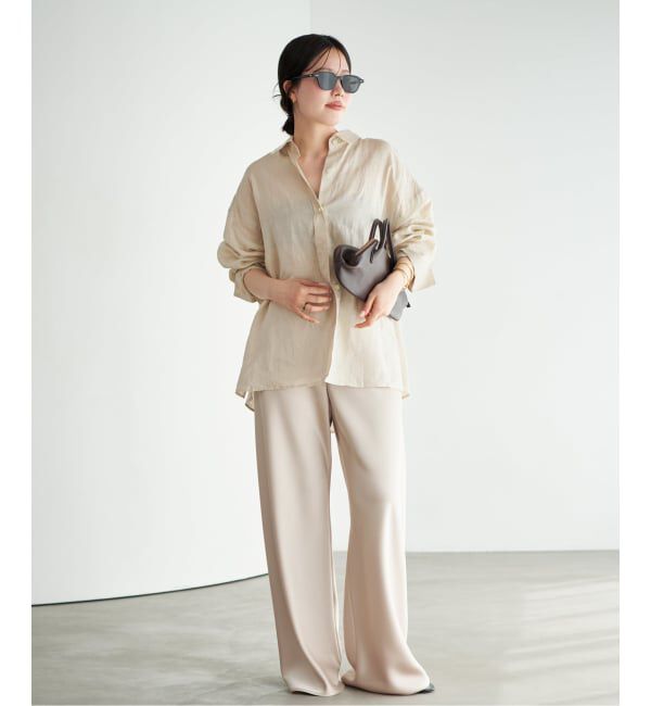 Plage「Linen Tent Line シャツ」|シャツ・ブラウス|