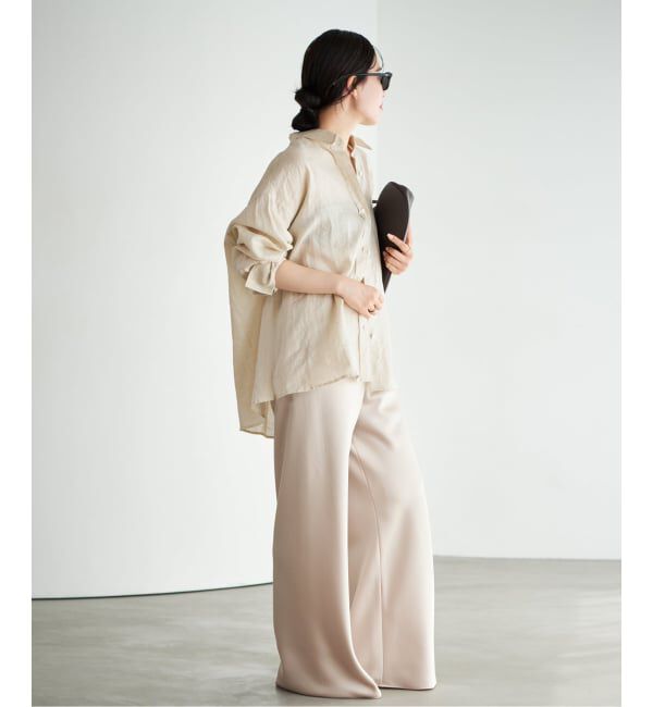 Plage「Linen Tent Line シャツ」|シャツ・ブラウス|