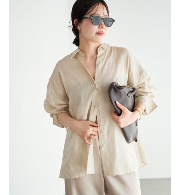 Plage「Linen Tent Line シャツ」|シャツ・ブラウス|