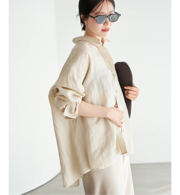 Plage「Linen Tent Line シャツ」|シャツ・ブラウス|