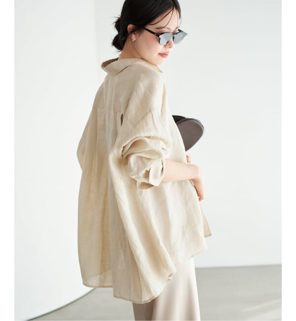 Plage「Linen Tent Line シャツ」|シャツ・ブラウス|