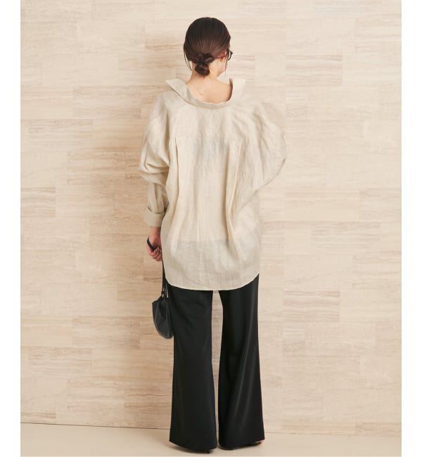 Plage「Linen Tent Line シャツ」|シャツ・ブラウス|