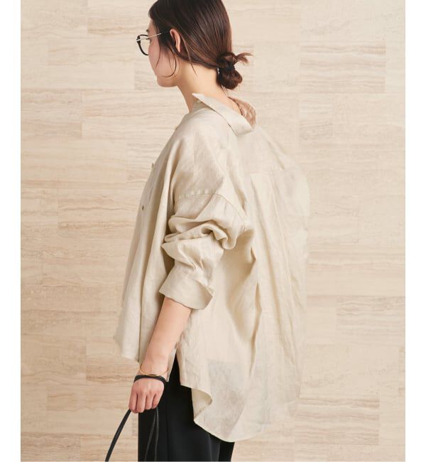 Plage「Linen Tent Line シャツ」|シャツ・ブラウス|