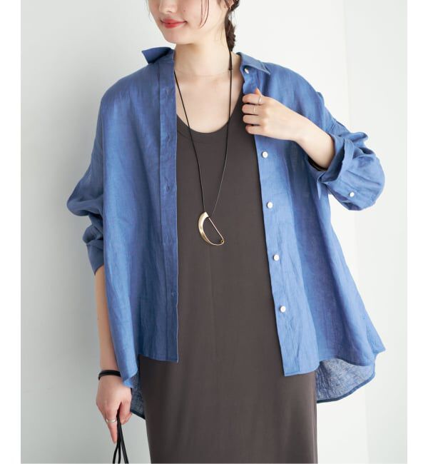 Plage「Linen Tent Line シャツ」|シャツ・ブラウス|
