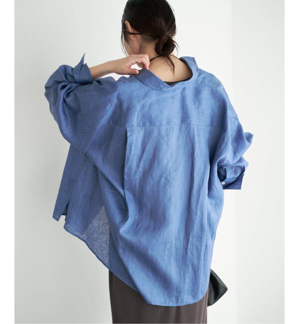 Plage「Linen Tent Line シャツ」|シャツ・ブラウス|