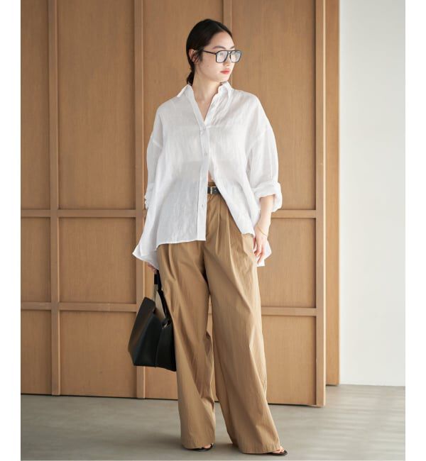 Plage「Linen Tent Line シャツ」|シャツ・ブラウス|