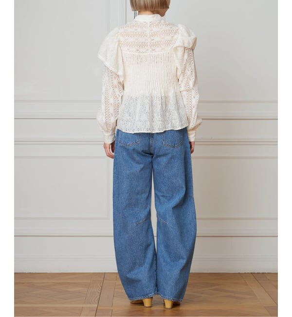 IENA LA BOUCLE「IENA LA BOUCLE レースオンレースブラウス」|シャツ・ブラウス|