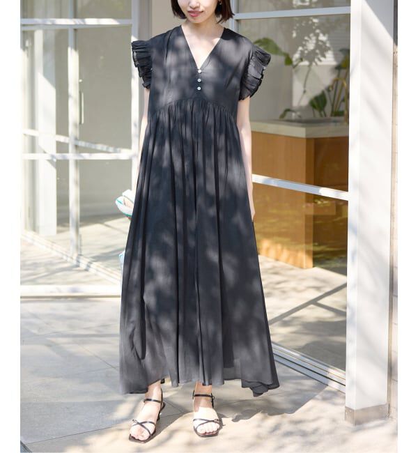 SLOBE IENA「《予約》コットンボイルフリルワンピース」|ワンピース|