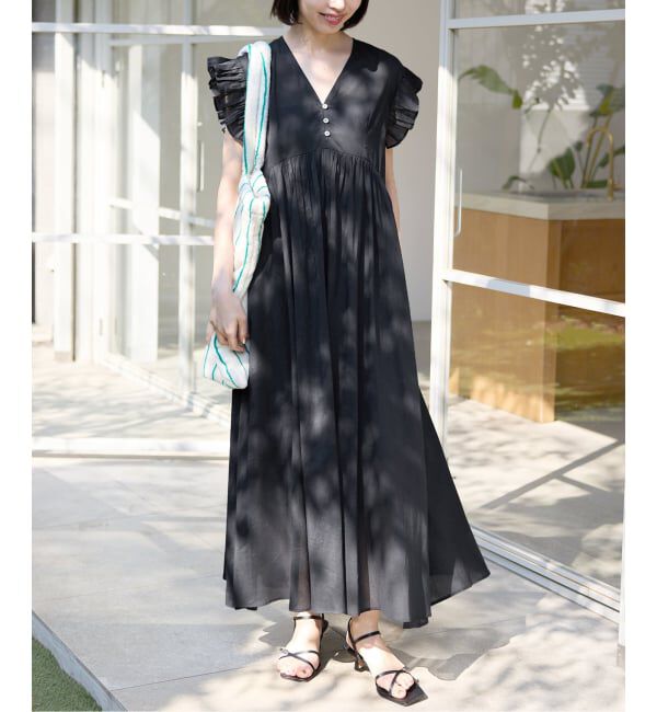SLOBE IENA「《予約》コットンボイルフリルワンピース」|ワンピース|