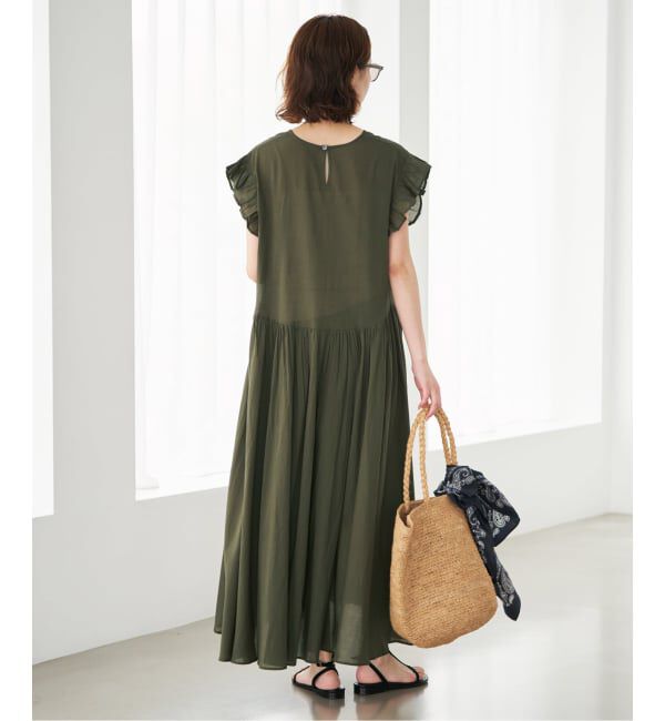 SLOBE IENA「《予約》コットンボイルフリルワンピース」|ワンピース|