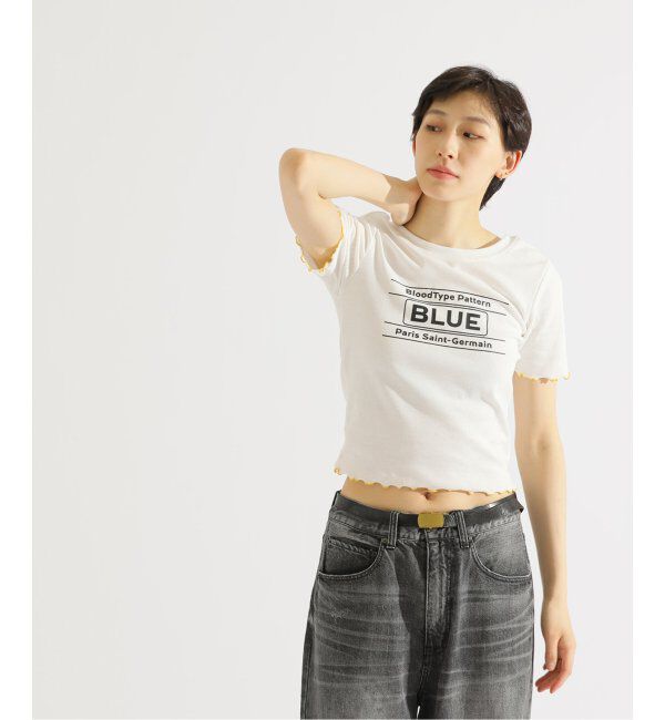 Paris Saint-Germain「【EVA*PSG】 JP  PATTERND BLUE TEE」|Tシャツ・カットソー|