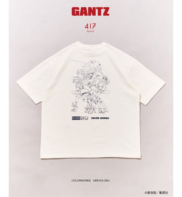 417 EDIFICE「GANTZ / ガンツ 417別注『COLOR WORKS』Tシャツ」|Tシャツ・カットソー|ホワイト A