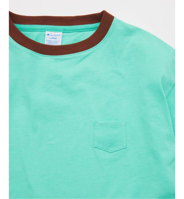JOURNAL STANDARD「CHAMPION / チャンピオン 別注 リンガー  ポケチー Tシャツ」|Tシャツ・カットソー|