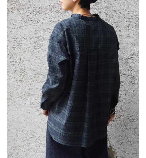 journal standard luxe「サッカー スタンドカラーシャツ」|シャツ・ブラウス|