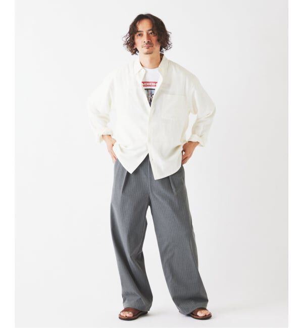 JOURNAL STANDARD relume「《追加予約》European Flax / ヨーロピアンフラックス リネン/レーヨン シャツ」|シャツ・ブラウス|