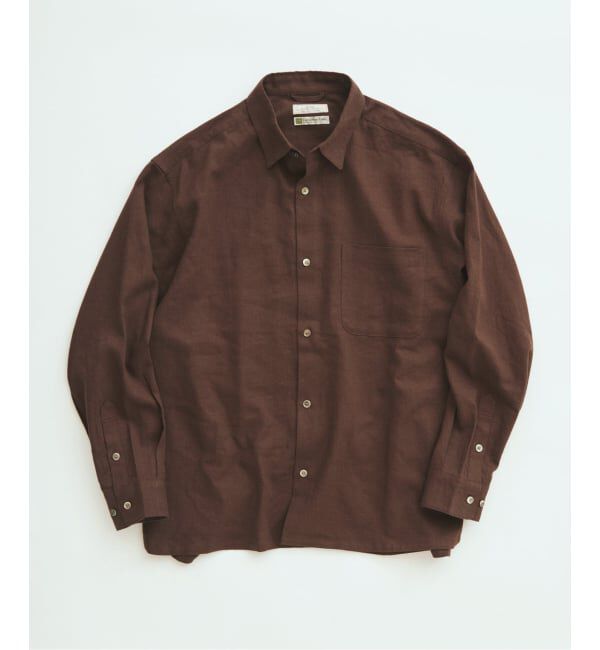 JOURNAL STANDARD relume「《追加予約》European Flax / ヨーロピアンフラックス リネン/レーヨン シャツ」|シャツ・ブラウス|ブラウン