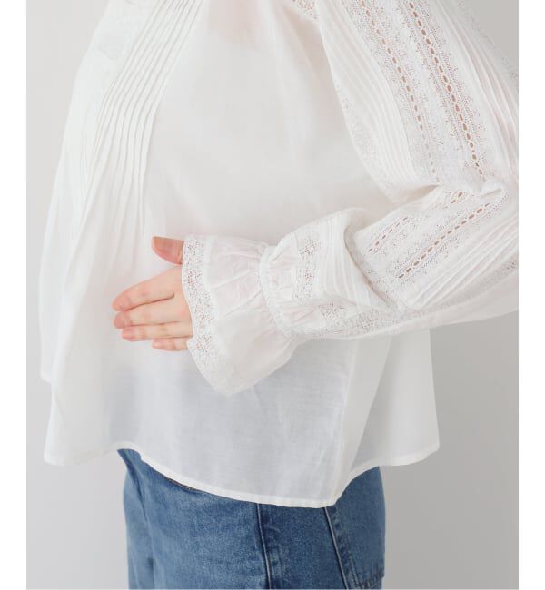 journal standard L'essage「リバーレース刺繍ブラウス」|シャツ・ブラウス|