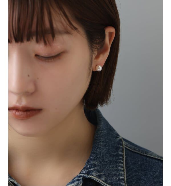 Lilas by Spick&Span「アコヤパール8mmピアス K10（両耳）」|ピアス|